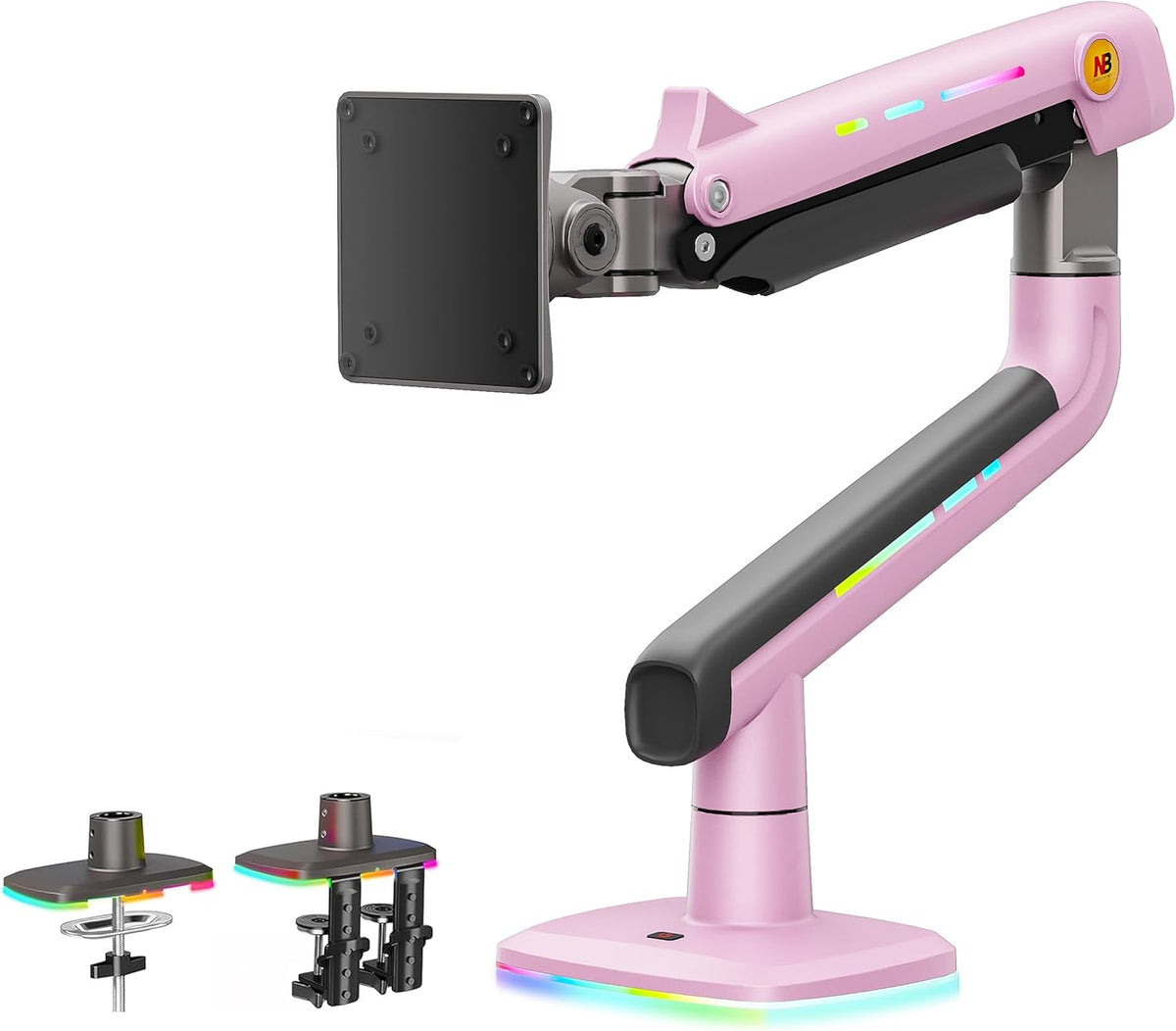 F5 大型モニターアーム RGBライト付き(最大60インチ・耐荷重20kg)