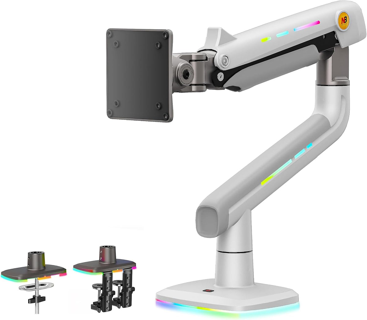 F5 大型モニターアーム RGBライト付き（最大60インチ・耐荷重20kg）