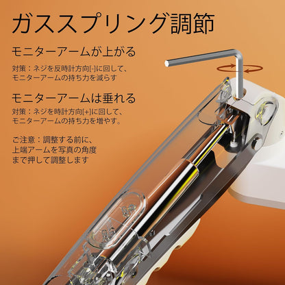 H180 デュアルモニターアーム ポール型（17〜32インチ・耐荷重各9kg）
